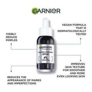 Garnier AHA +BHA Charcoal Anti-Imperfection Serum - 30ml