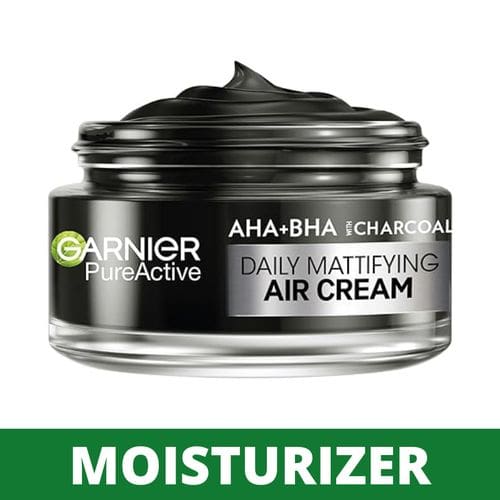 Garnier Pure Active Aha+bha Charcoal Mattifying Air Cream