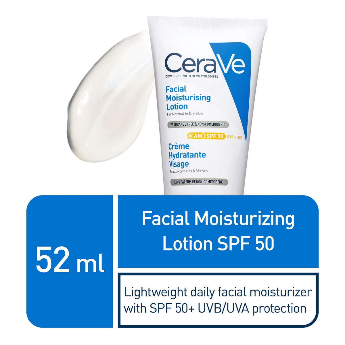 Cerave Am Facial Moist Lotion SPF50 52ml