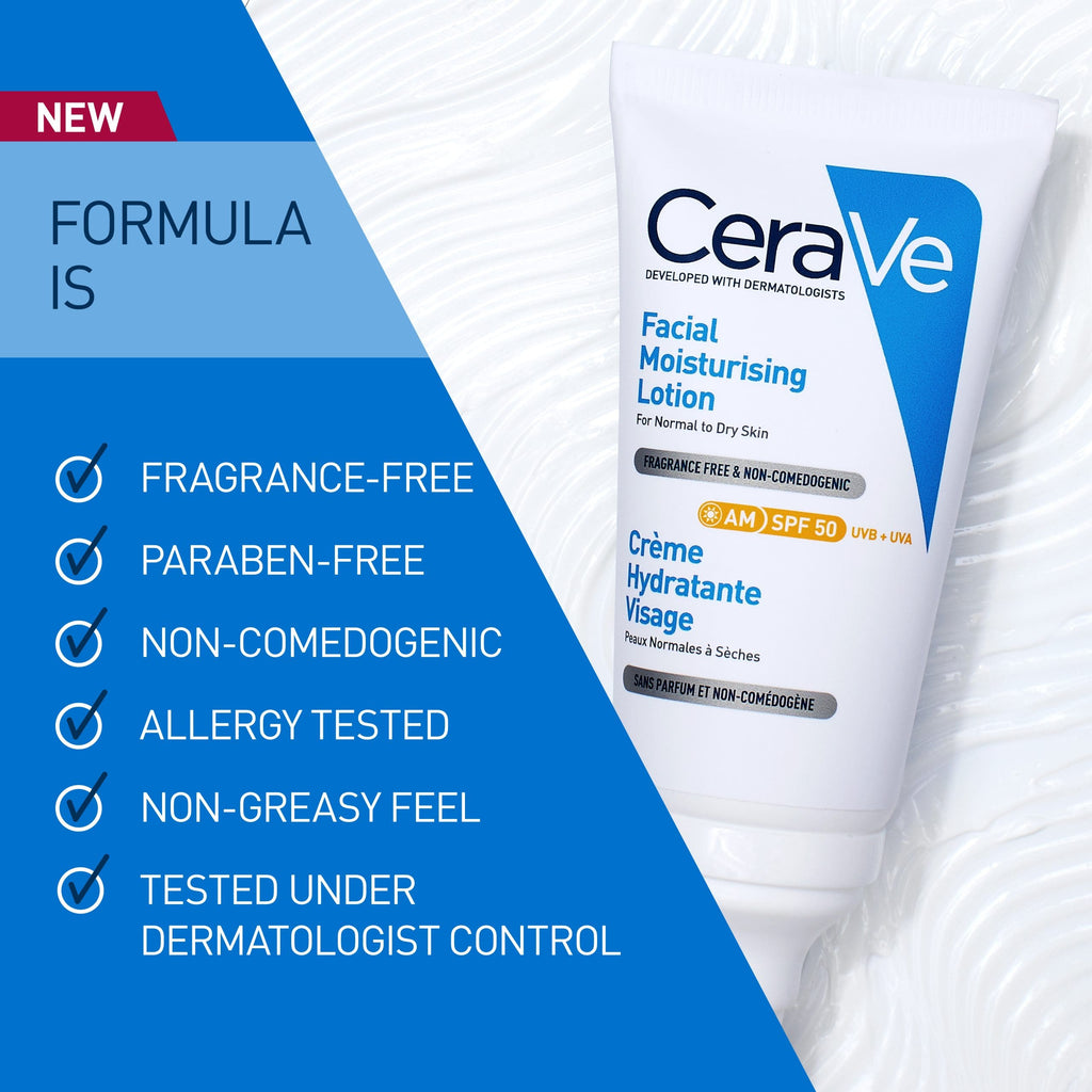 Cerave Am Facial Moist Lotion SPF50 52ml