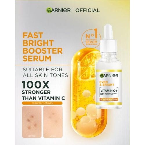 Garnier Even & Bright Vitamin C Booster Serum - (30ml)