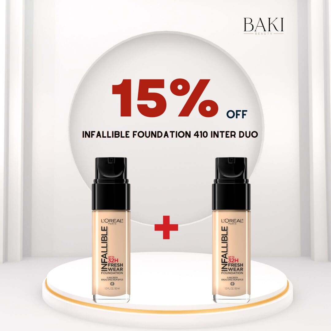 L'Oréal Paris Infallible 32H Fresh Wear Foundation 410 Inter 30ml Duo- Bundle