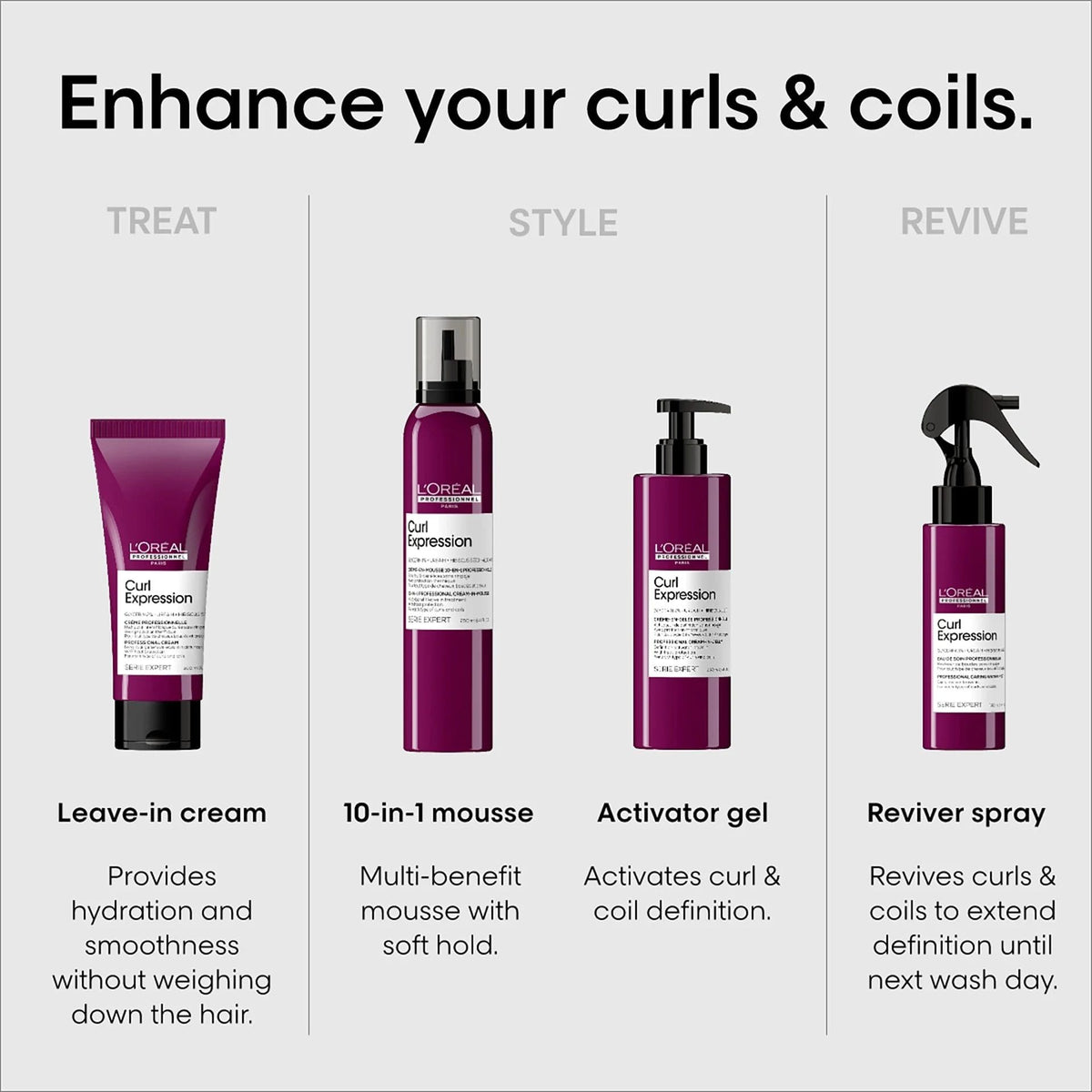 L'Oreal Professionnel Curl Expression 10-in-1 Cream-in-Mousse - 235ml