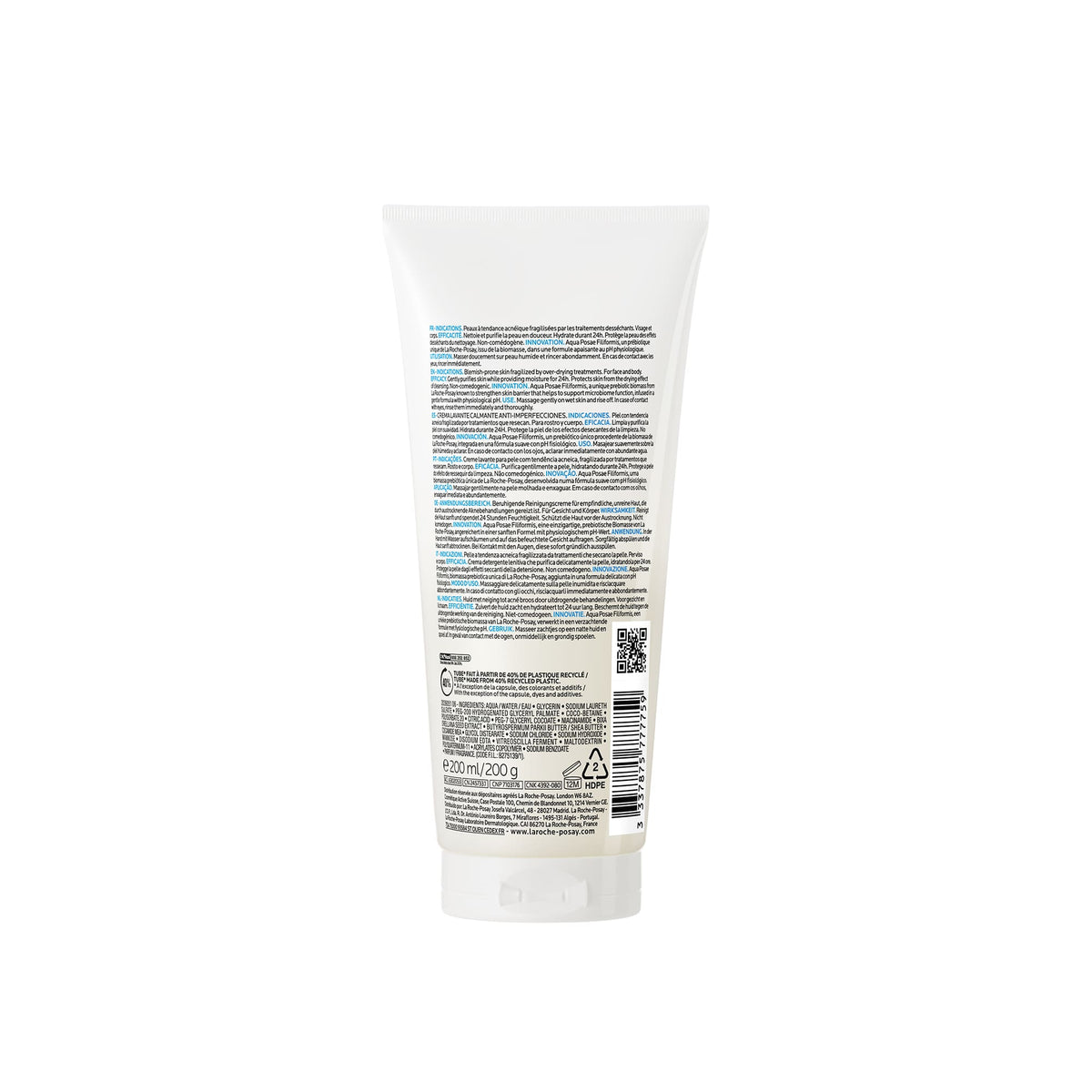 LRP Effaclar H Iso-biome Cleanser 200ml