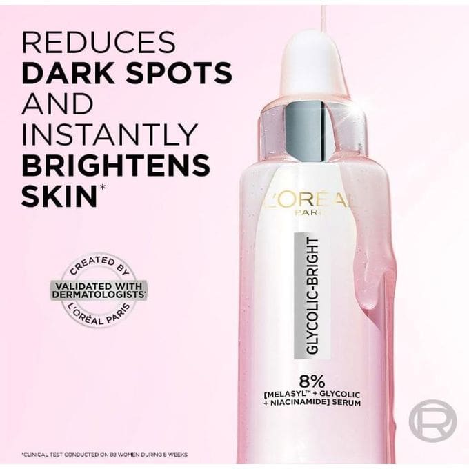 L’oreal Paris Glycolic Bright Instant Glowing Serum - (30ML)
