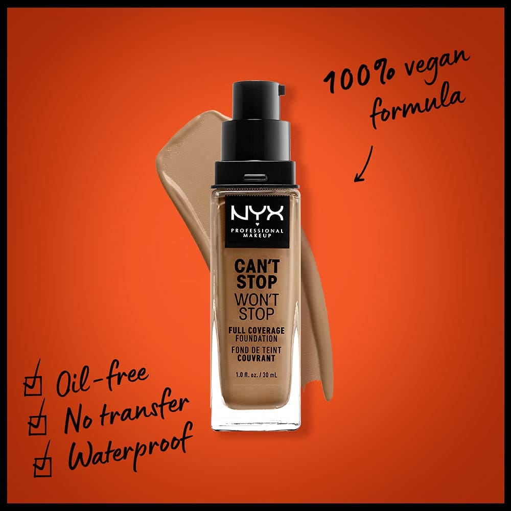 NYX Can’t Stop Won’t Stop Foundation Caramel 15