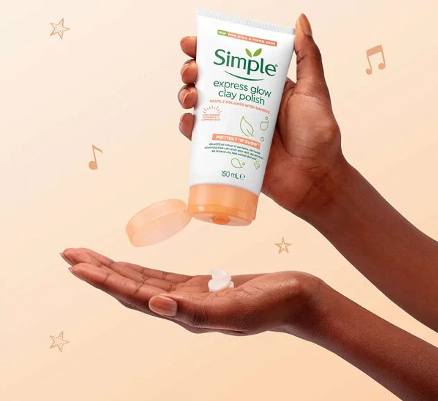Simple Protect n Glow Clay Polish 150ml