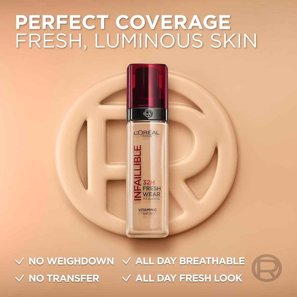 L'Oréal Paris Infallible 32H Fresh Wear Foundation 384 Inter 30ml