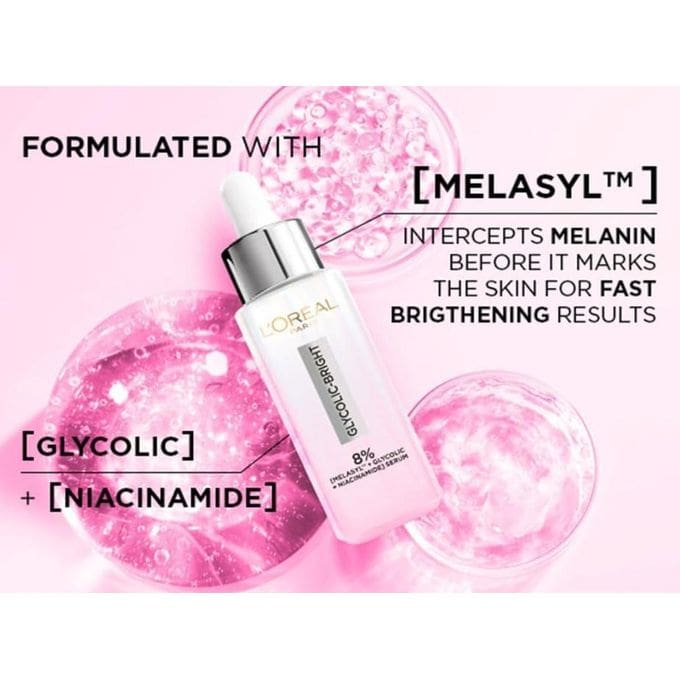 L’oreal Paris Glycolic Bright Instant Glowing Serum - (30ML)