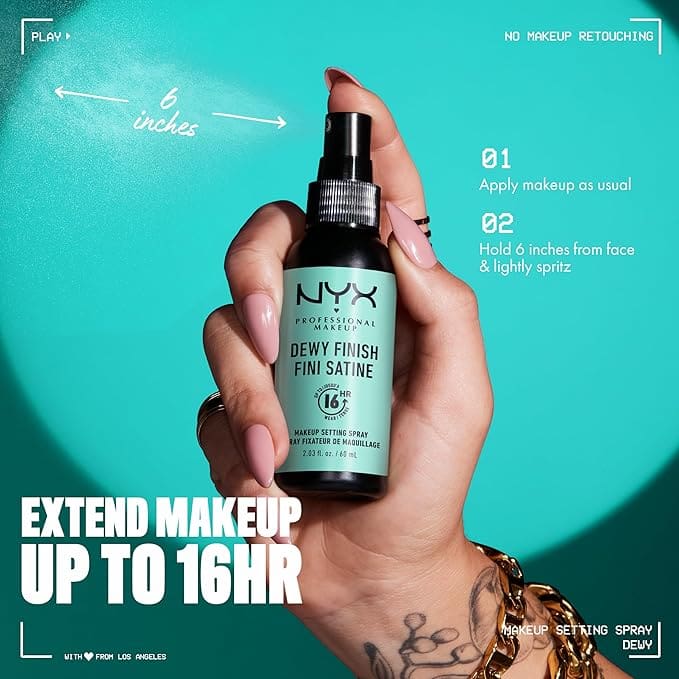 NYX Dewy Finish Setting Spray