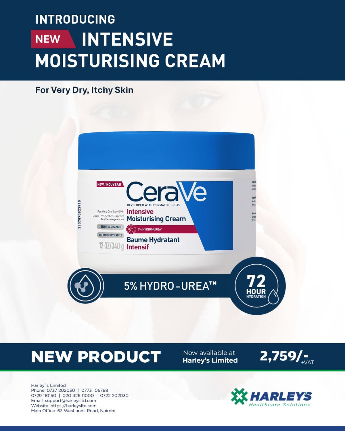 Cerave Intensive Moisturizing Cream 340G