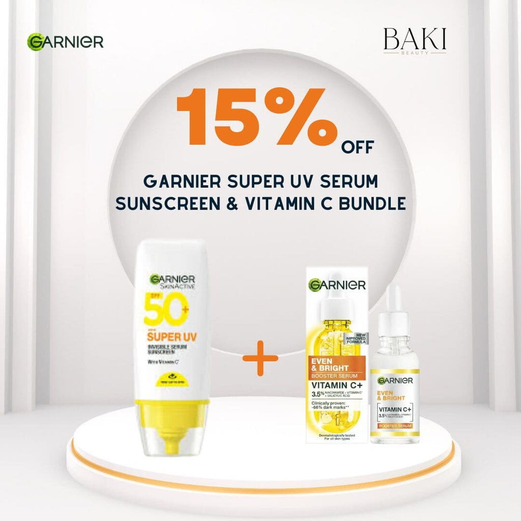 Garnier Super UV Serum Sunscreen & Vitamin C Bundle