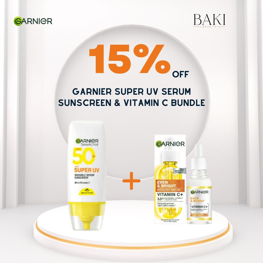 Garnier Super UV Serum Sunscreen & Vitamin C Bundle