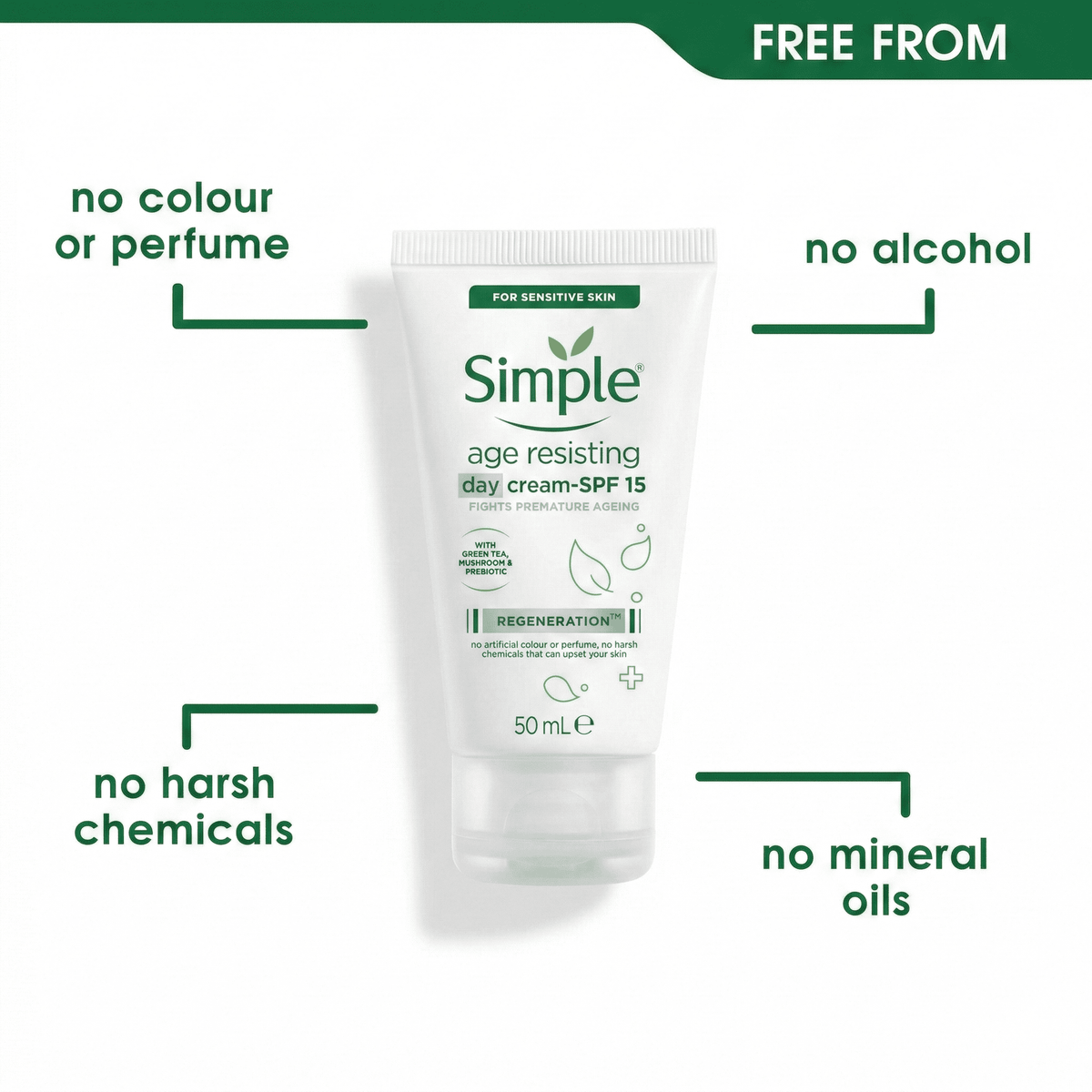 Simple Age Resisting Day Cream SPF 15 50ml