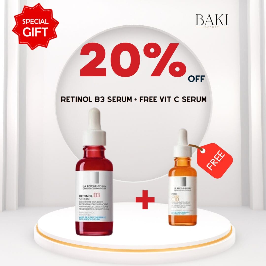 La Roche-Posay Retinol B3 Serum 30ml + Free Vitamin C serum10ml