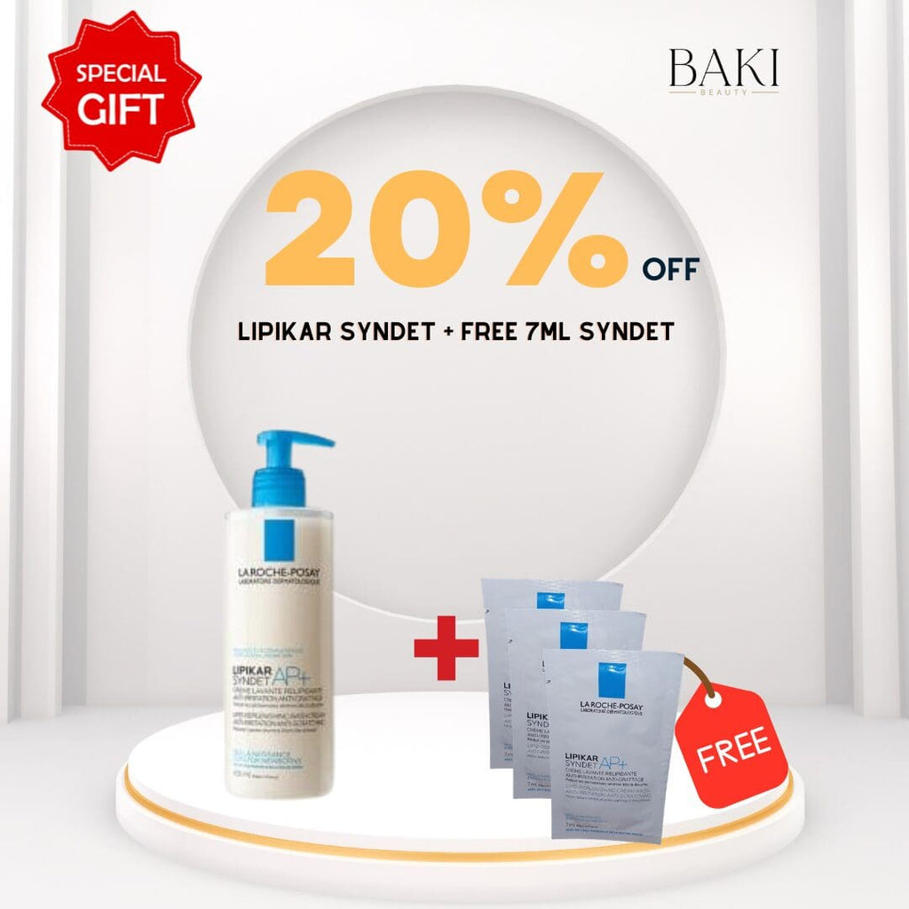La Roche-Posay LIPIKAR SYNDET AP+ 400ml with 3 Lipikar Syndet 7ml Bundle