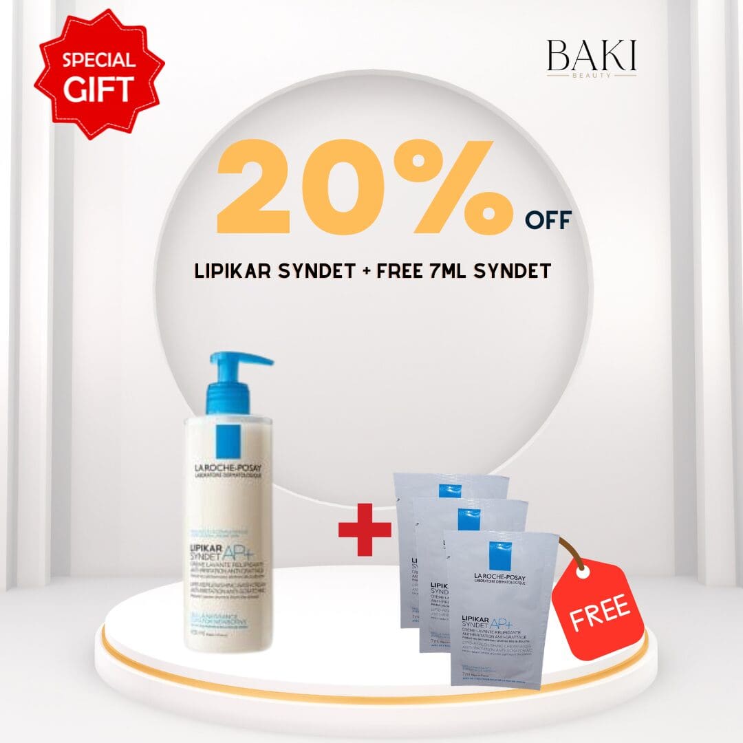 La Roche-Posay LIPIKAR SYNDET AP+ 400ml with 3 Lipikar Syndet 7ml Bundle