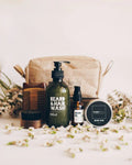 Mandevu - Beard Care Set, All in one Bundle (oil,Wash,Balm, bag ,brush )