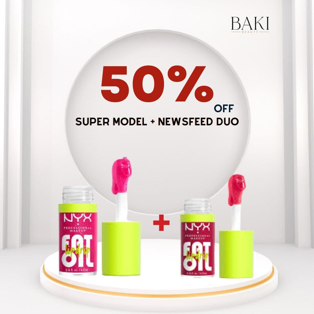 NYX Fat Oil Lip Drip Super Model + Newsfeed 4.8ml Duo - Bundle