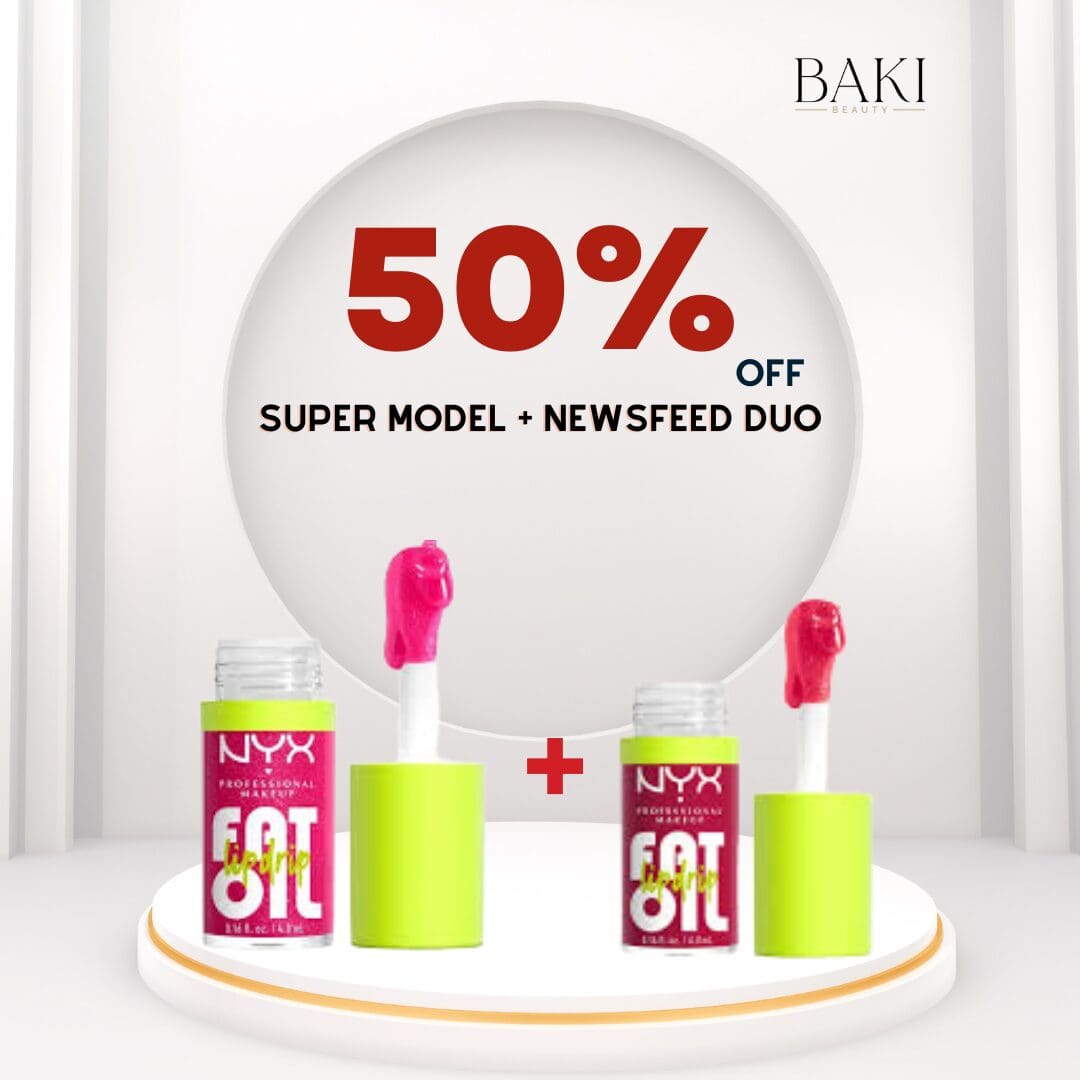 NYX Fat Oil Lip Drip Super Model + Newsfeed 4.8ml Duo - Bundle