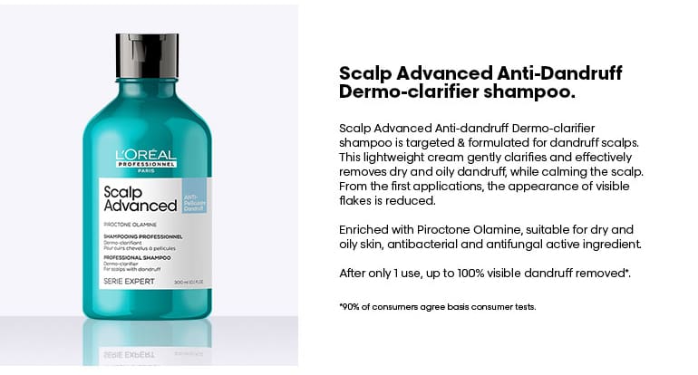 L'Oréal Professionnel Scalp Advanced Anti-Dandruff Dermo-Clarifier Shampoo 300ml