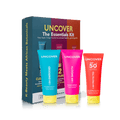 Uncover Essentials Skincare Kit - (Cleanser 120ml , Moisturizer 100ml, Sunscreen 80ml)