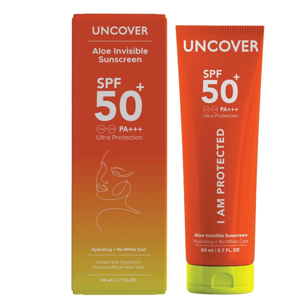 Uncover Aloe Invisible Sunscreen - (80ml) + Mini sunscreen- Bundle