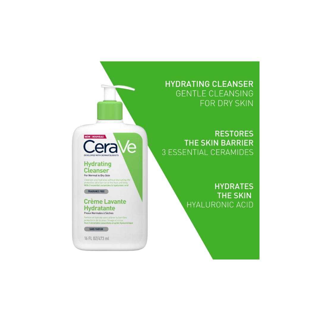 CeraVe Hydrating Facial Cleanser For Normal to Dry Skin (473ML)