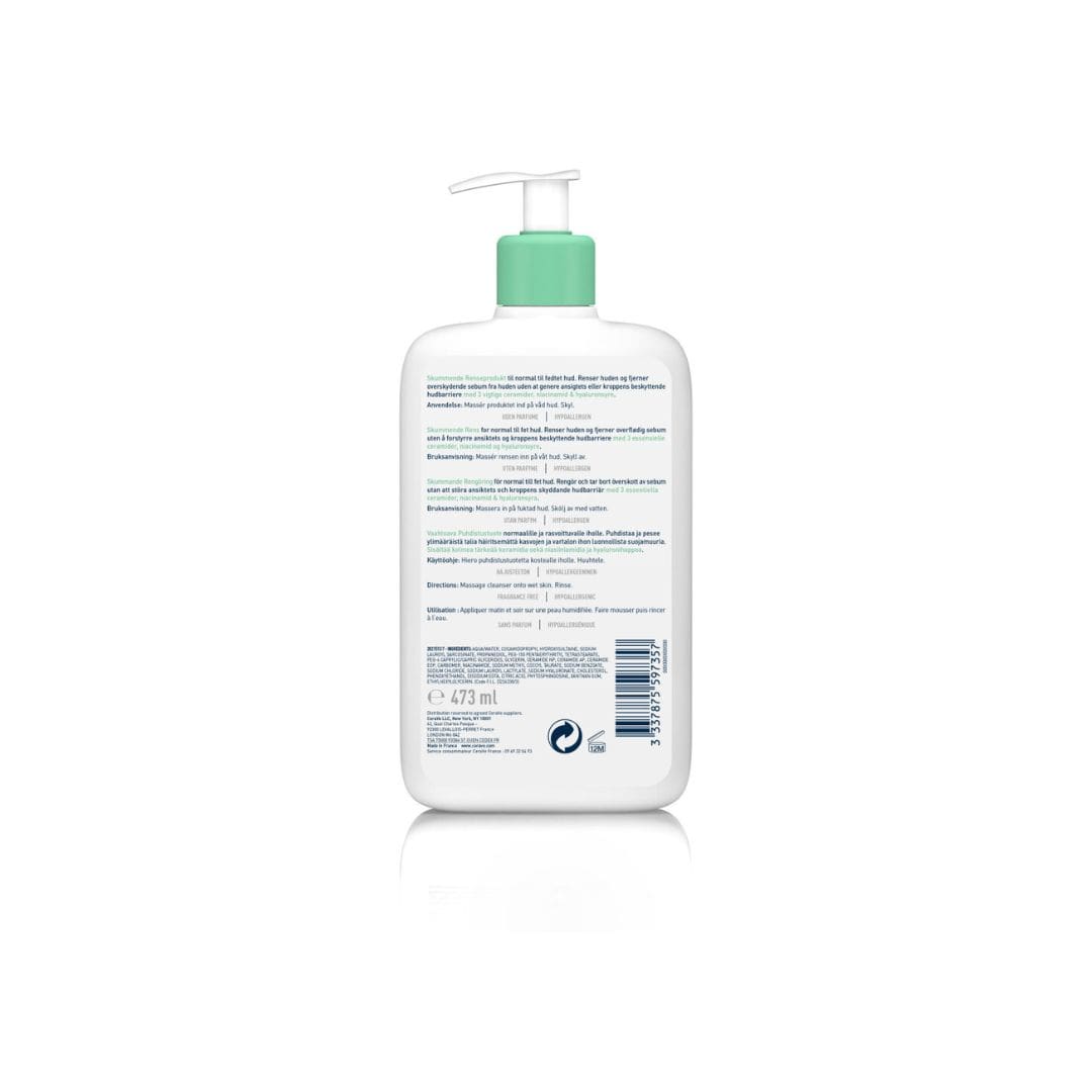CeraVe Foaming Facial Cleanser For Normal to Oily Skin (473ML)