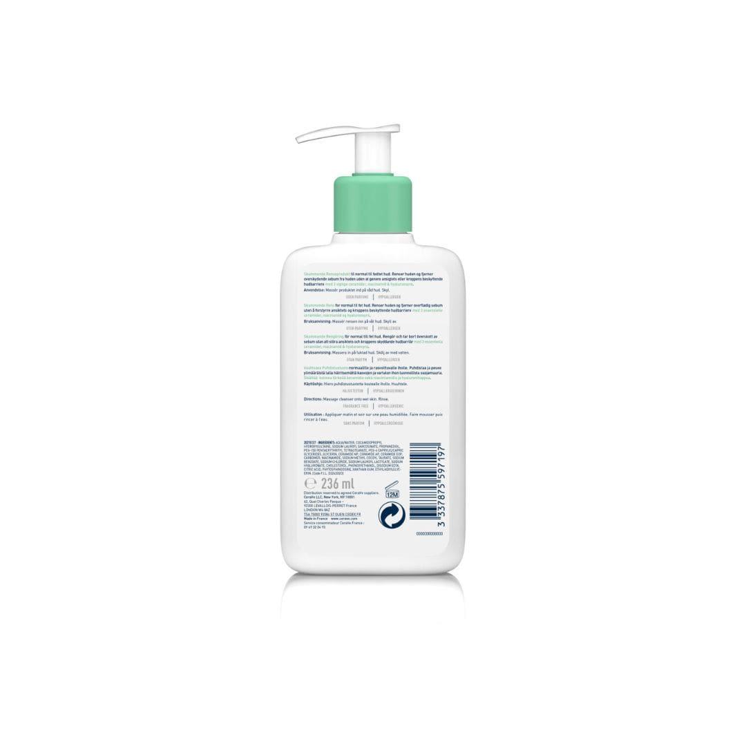 CeraVe Foaming Facial Cleanser For Normal to Oily Skin (236ML) Duo
