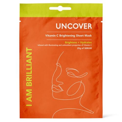 Uncover I am Brilliant Vitamin C Brightening Sheet Mask - 25g