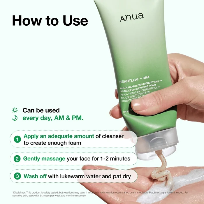 Anua Heartleaf Quercetinol Pore Deep Cleansing Foam 25ml