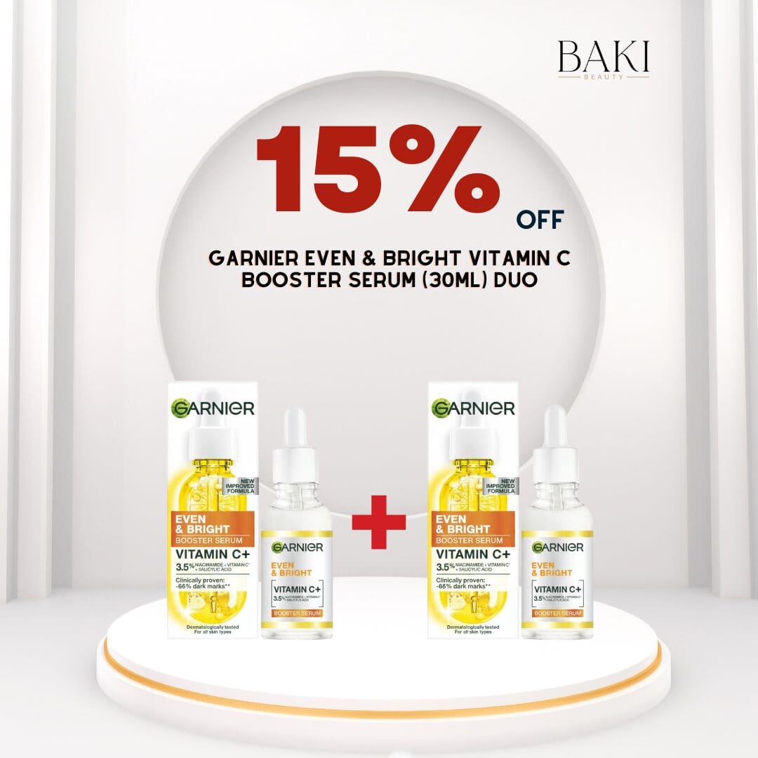 Garnier Even & Bright Vitamin C Booster Serum - (30ml) Duo- Bundle