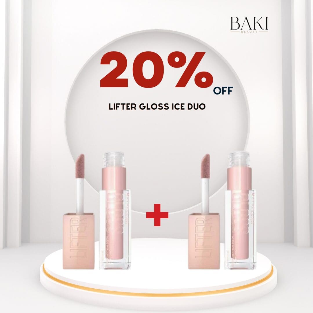 Maybelline Lifter Gloss NU 002 Ice Duo- Bundle