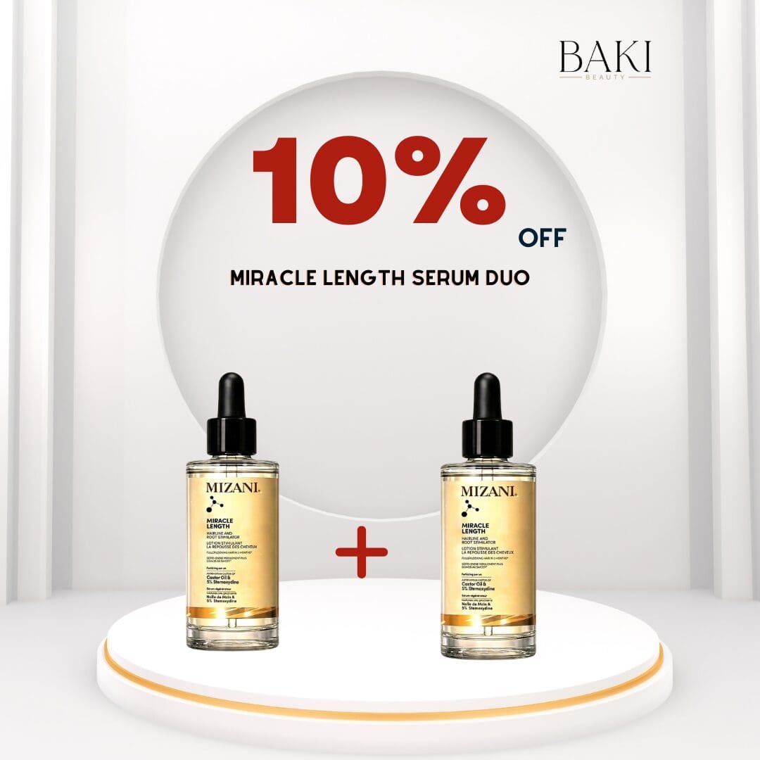 Mizani Miracle Length - Hairline & Root Stimulator Serum - 90ml Duo- Bundle