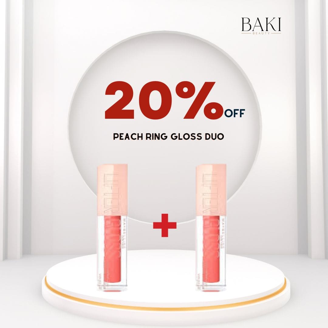 Maybelline Lifter Gloss 022 Peach Ring Duo- Bundle
