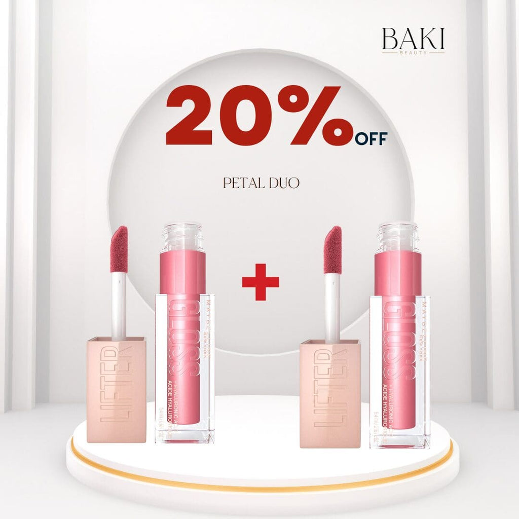 MAYBELLINE LIFTER GLOSS NU 05 Petal 5.4ml Duo Pack- Bundle
