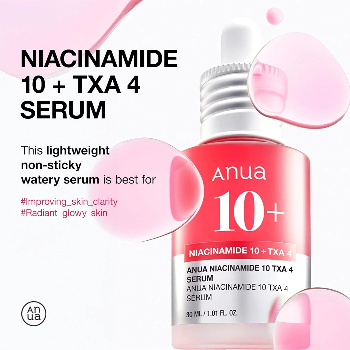 Anua Niacinamide 10% + TXA 4% Dark Spot Correcting Serum - 30ml