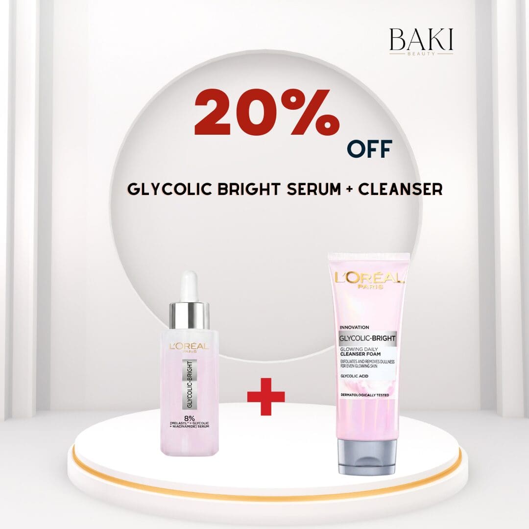 L'Oreal Paris Glycolic Serum + Cleanser Bundle