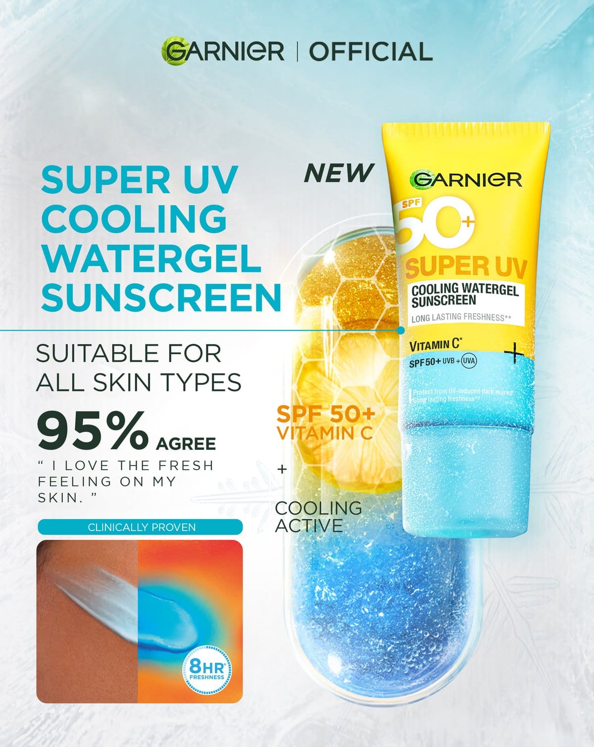 Garnier Super Uv Cooling Gel - 30ml